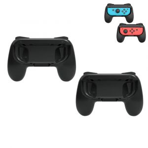Lot De 2 Poignées Pour Manette Joy-Con Nintendo Switch - Noir - Accessoires De Jeu - Support Pour Manette Joy-Con Portable - Kit Joy-Con - Neuf