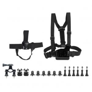 Kit d'accessoires pour jet ski pour camera Insta360 ONE X ONE, sangle de tete, sangle de poitrine, support de guidon - Neuf