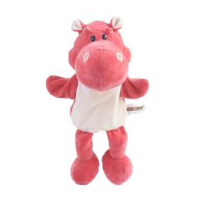 Marionnette &Agrave; Main En Peluche Pour Tout-Petit-Dessin Anim&eacute; Hippopotame Rose Pour Raconter Des Accessoires Hippopotame Rose - Neuf