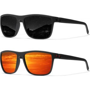 Lunettes De Soleil Carrées Classiques Pour Homme Et Femme - Lunettes De Soleil Polarisées Légères Avec Protection Uv A4 - Neuf