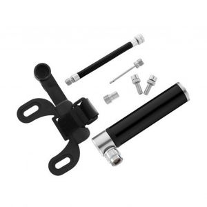 Mini Pompe A Velo Portable Haute Pression En Alliage D'aluminium Pour Velos De Route, Vtt, Basket-Ball, Football, Noir - Neuf