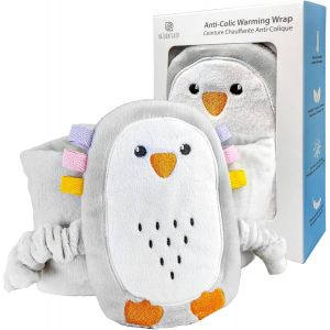 Bouillotte Bebe Anti Colique &iquest; Bouillotte Bebe - Soulage Les Douleurs D'estomac Et Coliques - Ceinture Peluche Th&eacute;rapie Chaude Ou Froide R&eacute;glable Velcro Efficace Et Douce Pour Le Confort Des B&eacute;b&eacute;s - Neuf