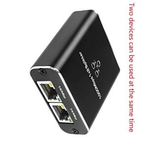 Adaptateur r&eacute;partiteur RJ45 1 vers 2 Gigabit Ethernet pour ordinateur portable - Neuf