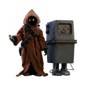Figurine Hot Toys Mms554 - Star Wars : Episode Iv A New Hope - Jawa & Eg-6 Power Droid - Neuf