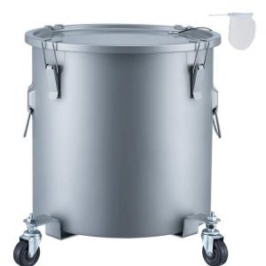 Seau &agrave; Graisse pour Friteuse-Duoku-10 gal-Bac d'&eacute;limination d'huile-Acier au Carbone-R&eacute;cipient de Transport avec Couvercle - Neuf