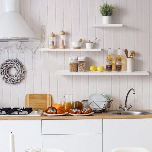 &Eacute;tag&egrave;re Flottante En Bois De Ch&ecirc;ne 30 Cm - Petite &Eacute;tag&egrave;re Murale En Ch&ecirc;ne - &Eacute;tag&egrave;re Murale Pour Salle De Bain, Chambre &Agrave; Coucher, Salon, Cuisine, Bureau - Neuf