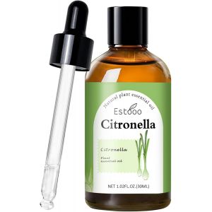 Trahoo-30ml Huile Essentielle De Citronnelle,Uile Essentielle Aromath&eacute;rapie 100% Naturelle Pour L&iquest;Aromath&eacute;rapie, Les Massages, Diffuseur Pour Rafra&icirc;chissant, Anti-Moustique - Neuf