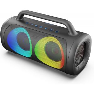 lbgwp60-Toogo Xl ¿ R481047 ¿ Enceinte Outdoor Sans Fil Avec Led Rdb ¿ 7H DAutonomie, 9 Modes Rgb, Micro Intégré Et Assistant Vocal ¿ Résistant À LEau Ipx5, Double Appairage ¿ Noir - Neuf