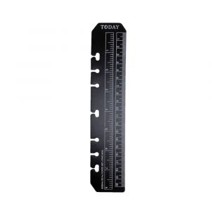 Règle D'index De Mesure,Séparateur De Feuilles Mobiles Pour Carnet De Notes,Règle De Signet,Règle De Dessin A5 A6 A7,Règle Droite De Marque-Page - Type Black-A5 - Neuf