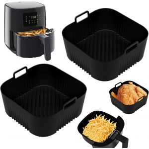 Accessoires Air Fryer pour Philips 3000 4,1L (HD9252, HD9255, HD9200), 2 Pi&egrave;ces 18cm Moule Silicone Air Fryer Philips, Plat Silicone Air Fryer Accessoire - Neuf