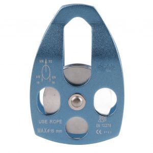 Poulie De Sauvetage 32kn Pour Escalade En Plein Air, Poulie Simple Avec Plaque Pivotante (Bleue) - Neuf