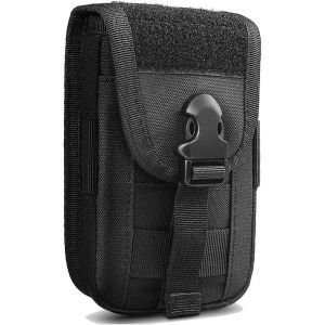 JGD-Tactical Phone Pouch 1000D Molle Smartphone Bag Belt Waist Bag Utility Organizer Pocket Military Carry Pack for Hunting Camping - Neuf