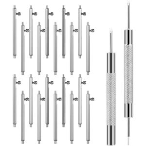 Kal-Lot De 20 Barrettes À Ressort À Dégagement Rapide En Acier Inoxydable De 22 Mm Pour Bracelet De Montre Connectée - Neuf