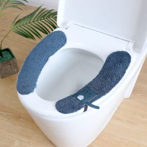 Bleu - 2 abattants WC - Antibactérien - Chaud - Doux - Pour salle de bain - Lavable - Pour maison, hôtel - - Neuf