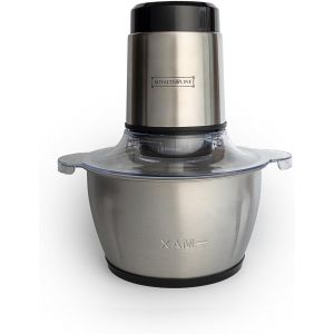 ChenQuanSarl-, Hachoir Multifonction 300W Rlmce3003418, Bol En Acier Inoxydable 1,8L, 2 Vitesses, 4 Lames Tranchantes, Idéal Pour Viande, Légumes Et Fruits, Facile À Nettoyer, Design Ergonomique - Neuf
