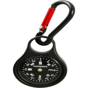 Boussole Porte-Clés, Boussole Mousqueton, Boussole Portable Étanche Et Antichoc, Boussole De Survie Multifonctionnelle Professionnelle - Neuf