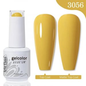 Arte Clavo 15ml Rose Violet Couleur Gel Vernis À Ongles Semi Permanent Solide Vernis À Ongles Tremper Gel Uv Pour Base Couche De Finition Ongles.3056. - Neuf