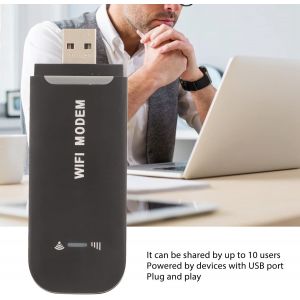 SUBZONAL-Dongle Wi-FI USB, Routeur 4G LTE Plug and Play, jusqu'à 10 Utilisateurs, Adaptateur WiFi USB Portable avec Emplacement pour Carte SIM, Point D'accès pour PC de Bureau, Ordinateur - Neuf