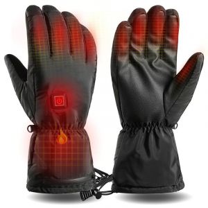 L'hiver Chauffant &Eacute;lectrique Gants Pour Hommes Et Femmes, Noir, Taille L, Thermostat Automatique, &Eacute;cran Tactile Et Imperm&eacute;able &Agrave; L'eau, Pour Toutes Sortes D'activit&eacute;s De Plein Air - Neuf