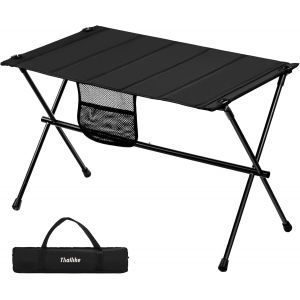 Ulteronixshop-Table de camping pliante en aluminium avec sac de transport et sac en filet, ultra l&eacute;g&egrave;re, portable, table de jardin pliable pour pique-nique, jardin, voyage (noir) - Neuf