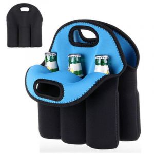 Lot De 1 Sac Fourre-Tout Isotherme En Néoprène Pour Le Transport Du Vin + 7 Bouteilles De Vin Bee - Neuf