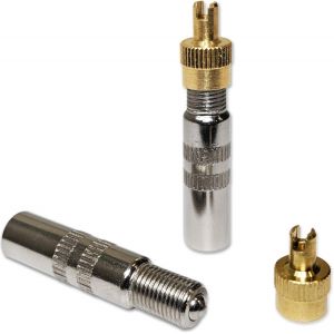 Kaleidoscope-Rallonge De Valve De Pneu De 4 Cm Ultra Pratique Pour Accès Difficile Et Étroit Avec Petit Démonte-Obus Intégré. Utilisation Parfaite Pour Trottinette Électrique Dualtron Et Xia[Q664] - Neuf