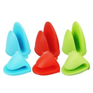 3 paires de gants de cuisine en silicone résistant à la chaleur pincée de cuisson manique pour la cuisine et la cuisson - Neuf