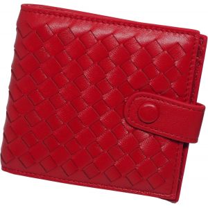 Portefeuille En Cuir V&eacute;ritable Avec Compartiment &Agrave; Monnaie Pour Homme Et Femme - Porte-Monnaie - Porte-Monnaie - Porte-Cartes,Rouge,10 Cm * 7 Cm,Design &Eacute;l&eacute;gant - Neuf