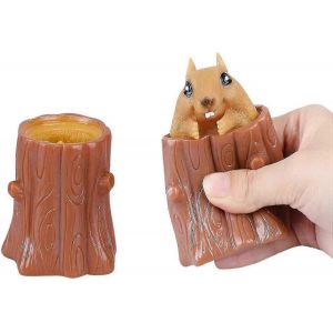 Jouets &agrave; presser, souches d'arbres, jouets antistress en caoutchouc, stylo t&eacute;lescopique mignon, jeu &eacute;trange pour Gi - Neuf