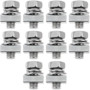 MEVRONISSHOP-Lot de 20 Vis &agrave; T&ecirc;te Carr&eacute;e M5x10 Mm pour Fixation de Batterie de Tondeuse &agrave; Gazon Compatible avec ARIENS Et Compatible avec MTD - Neuf