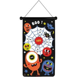 Sansh-- Jeu De Fléchettes Magnétiques Thème Monstres - Recto/Verso - Jeu D'adresse - Apprentissage Agilité Et Concentration - 6 Fléchettes - Dès 4 Ans, J02076 - Neuf