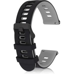 Bracelet De Montre De Sport Universel En Silicone &Agrave; D&eacute;gagement Rapide Pour Homme Et Femme, Boucle Noire - Neuf