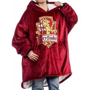 Harry Potter : Gryffondor - Couverture À Capuche Surdimensionnée, Confortable, Douce Et Chaude, En Peluche, Pour Hommes Et Femmes - Neuf