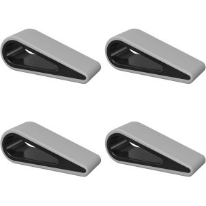 4PCS Support d'Ordinateur Portable, Support Universel d'Ordinateur en Silicone Triangulaire Hauteur R&eacute;glable, Stand de Radiateur Anti-D&eacute;rapant, Socle pour Tablette Clavier Ordinateur Gris - Neuf