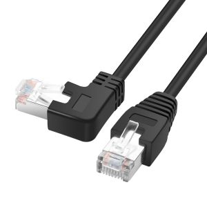 KAL-Rj45 90 Degrés Câble Ethernet Cat6 Rj45 Mâle À Angle Droit Cordon De Raccordement Réseau Choisissez Parmi Plusieurs Longueurs D'Angle (Angle Droit, 2M/6,6Ft) - Neuf