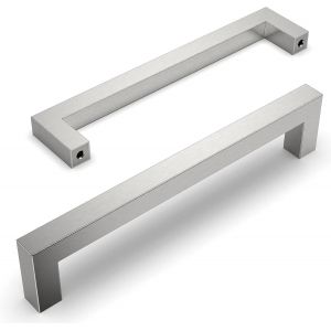 Lot de 10 Poignee de Meuble Cuisine Entraxe 160mm Acier Inoxydable Poignée Meuble de Cuisine Poignées verser des Pancartes Poignet de la Porte de la Cuisine Poignet Meuble Cuisine - Neuf