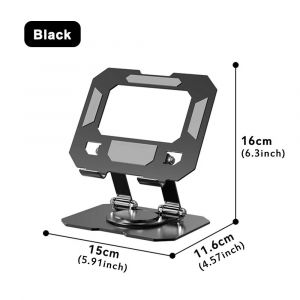 Support De Tablette Pour Ipad Pro 12 9 11 9E 10E Air 5 Mini 6 Samsung Tab S9 Fe Plus Xiaomi Pad 6,Support De Bureau En Aluminium.Black. - Neuf
