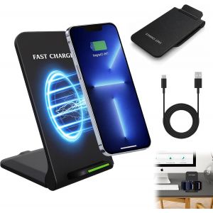 KALANKA-Station de charge inductive 15 W pliable sans fil pour Galaxy S25 Ultra/S24/S23/S22/S21/S20/Z Flip 7, Pixel 10 9 8 7, 1Phone 16 17 - Neuf