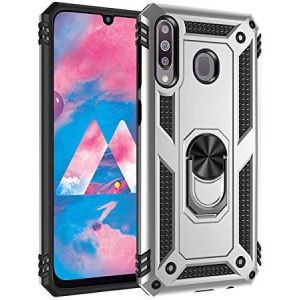 Kal-Coque Samsung M30/Galaxy A40s, Silicone Souple Et Pc Dur Coque Avec Support Béquille Métal Multi-Angles Etui, Protection Double Couche Multi-Fonctionnel Housse Pour Samsung M30/Galaxy A40s - Neuf
