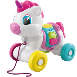 TDRFL-Bébé Licorne Toujours Avec Moi Trainer Interactif,Animal À Tirer,Jeu Pour La Motricité,Premières Étapes,Apprendre À Marcher,Enfants 6 Mois-Made In Italy,Couleur Italienne,17803 - Neuf