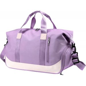 KALANKA-Sac de Voyage Femmes Hommes Sec Humide Séparé, Sac Sport Weekend Grand Imperméable avec Compartiment Chaussures, Sac de Gym Main Bagage Cabin Fitness Workout Randonnée Camping Yoga - Neuf