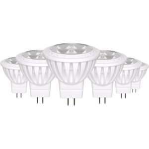 Ampoules Led Gu4 Mr11 Non Dimmables Lot De 6,Gu4 Led 12v 3w Remplace Les Lampes Halogènes 30w,Réflecteur,4000k 540 Lm Ac/Dc 11 V-14 V,Culot Gu4.0 - Neuf