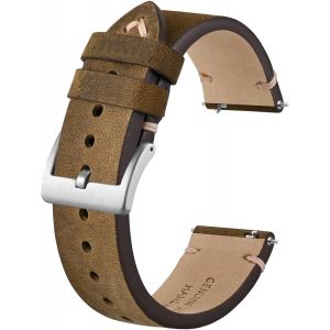 Bracelet De Montre En Cuir Vieilli, Bracelets De Rechange Pour Hommes, D&eacute;gagement Rapide, Largeur De Bande 18mm 20mm 22mm - Neuf