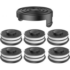 SUBZONAL-Bobine de fil de rechange 3405685 pour coupe-bordure Einhell GC-ET 4530 (6 bobines de fil + 1 couvercle de d&eacute;broussailleuse) - Neuf