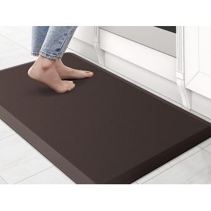 Tapis De Cuisine Anti-Fatigue En Pvc 120 X 44 Cm, &Eacute;paisseur 12 Mm, Couleur Caf&eacute; - Neuf
