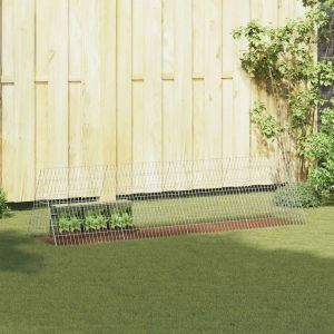 Vidaxl Cage Pour Lapins Argent 650 X 55 X 55 Cm Acier Galvanis&eacute; - Neuf