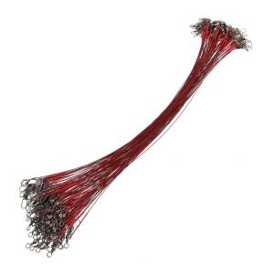 Lot De 100 Fils De Peche Haute Resistance Avec Emerillon Pour Leurres Et Leurres De Peche Pour Une Experience De Peche Amelioree - Neuf