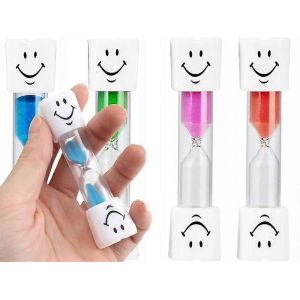 Hourglass Time 2,5x10 cm Minuterie Sablier pour le brossage des dents des enfants Minuterie - Neuf