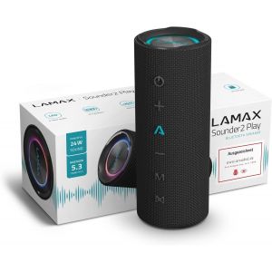 lbgwp60-Sounder2 Play Enceinte Bluetooth, 24 Heures D'Écoute, Excellente Puissance De 24 W, Effets Visuels, Bluetooth 5.3, Résistance À L'Eau Ip67, Microphone Pour Appels - Neuf