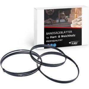 Lot de 3 lames de scie &agrave; ruban pour bois 1490 x 6 x 0,65 mm 6 ZpZ pour scie &agrave; bois Scheppach - Neuf